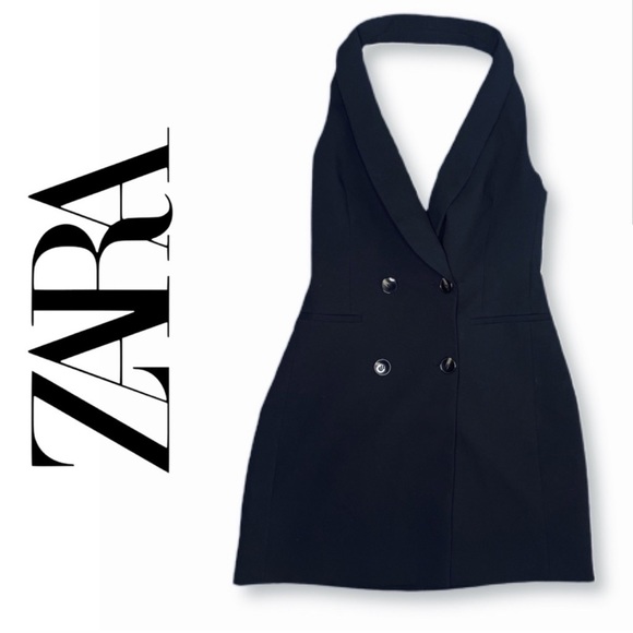 Zara Dresses Zara Sleeveless Black Tuxedo Dress Poshmark